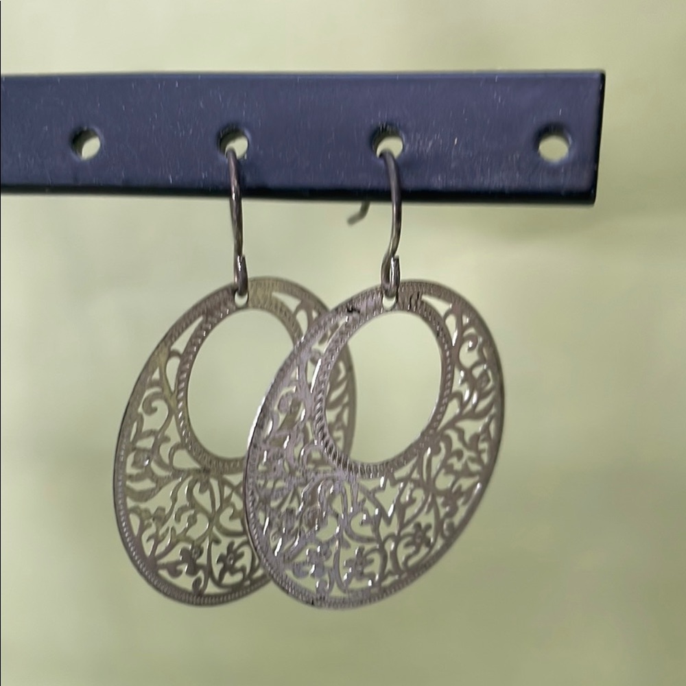 Vintage Silver Filigree Earrings